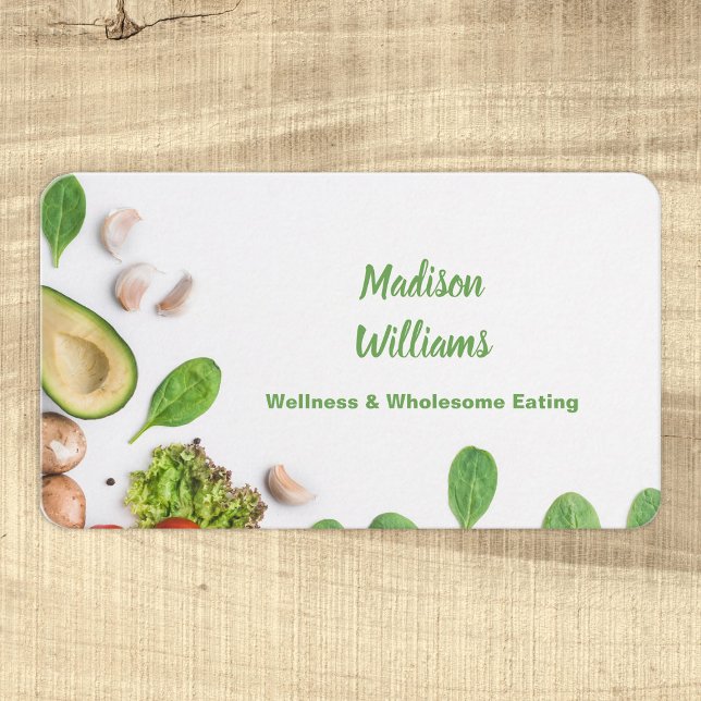 Carte De Visite Nutrition Entraîneur Nutritionniste (Nutrition Coach Business Cards)