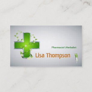 Carte De Visite Nutritionniste de pharmacie de herboriste de