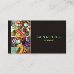 Carte De Visite Nutritionniste moderne Vie saine Légumes