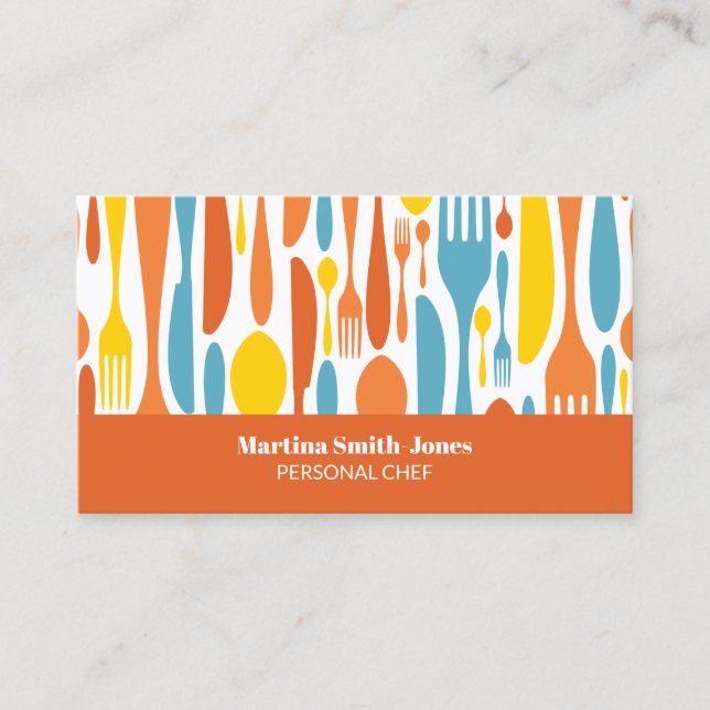Carte De Visite Nutritionniste professionnel - chef personnel (Devant)