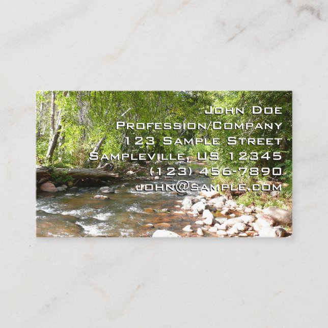 Carte De Visite Oak Creek II à Sedona Arizona Photographie nature (Devant)