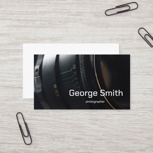 Carte De Visite Objectif (Devant/Arrière en situation)