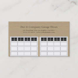 Carte De Visite Obscurité Tan de Garage Door Company
