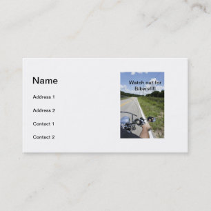 Carte De Visite Observez pour des cyclistes