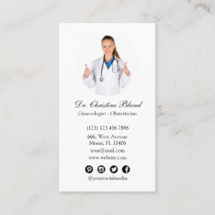 Carte De Visite obstétricien gynécologue gynécologue gynécologue g