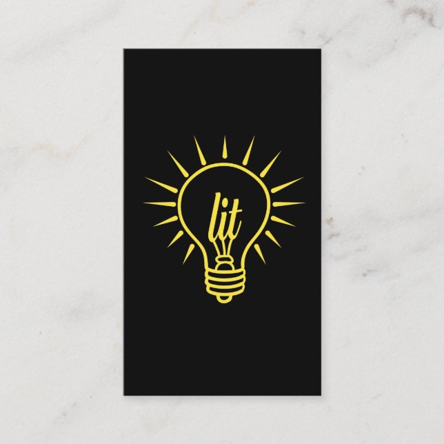 Carte De Visite Obtenez à Lit l'électricien drôle cadeau (Devant)