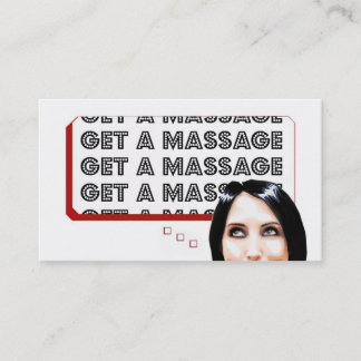 Carte De Visite Obtenez un massage