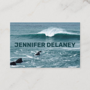 Carte De Visite Ocean Beach Waves Sea Blue Photo Voyage Turquoise