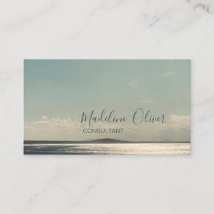 Carte De Visite Ocean Sea Sun Travel Blue Moderne