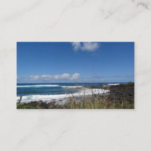 Carte De Visite Ocean Waves Beach Hawaii Photographie