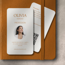 Ochre et ivoire Photo Social QR Code