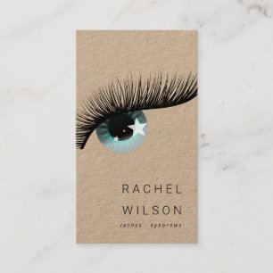Carte De Visite oeil aux étoiles Peyelash, artiste de maquillage 