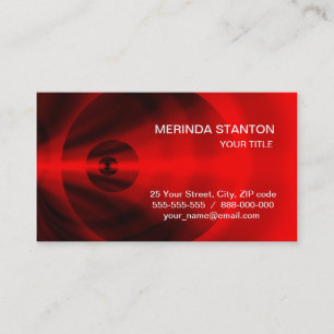 Carte De Visite Oeil rouge