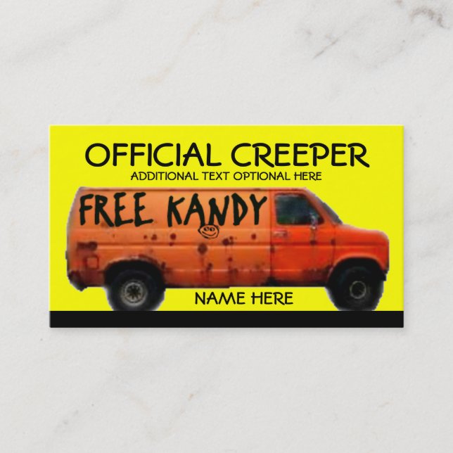 Carte de visite officiel Creeper (Devant)