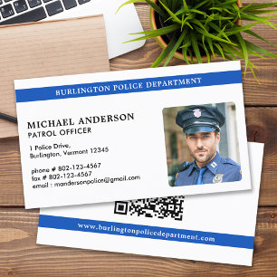 Carte De Visite Officier de police moderne photo application de la