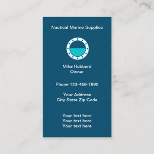 Carte De Visite Offre marine nautique de bateau
