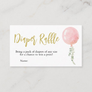 Carte De Visite Oh Baby Baby shower Déchets Raffle