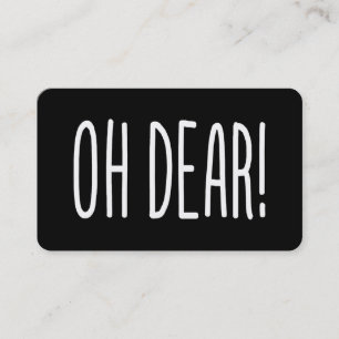 CARTE DE VISITE OH MON DIEU !