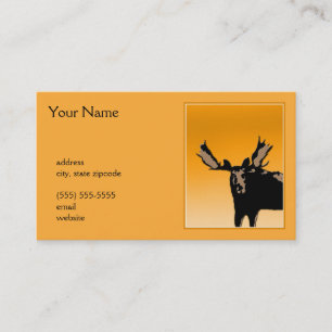 Carte De Visite Oie au coucher du soleil - Art original de la faun