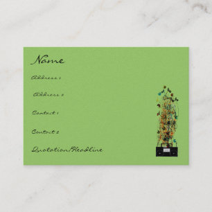 Carte De Visite Old School avec Boom Box - Police Grungée