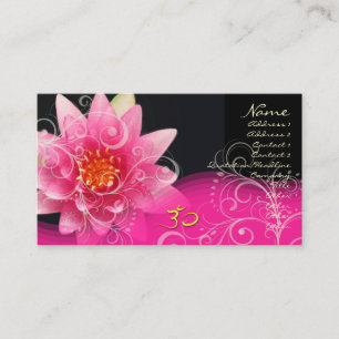 Carte de visite om eau de rose lys + tourbillons p