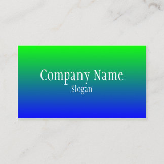 Carte De Visite Ombre bleu vert