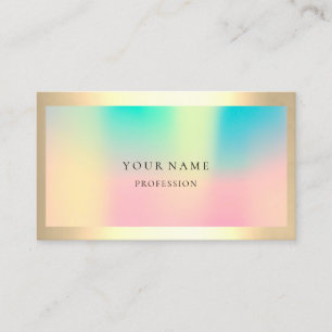 Carte De Visite Ombre encadrée Simply Professional Gold Ombre Pear