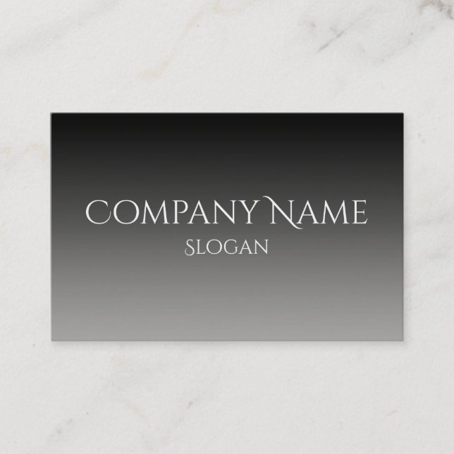 Carte De Visite Ombre noire gris (Devant)