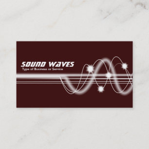 Carte De Visite Ondes sonores - Brown foncé
