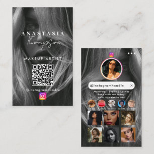 Carte De Visite Ongles de beauté de l'influent médias sociaux noir