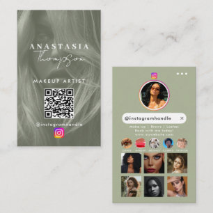 Carte De Visite Ongles de beauté de l'influent Médias sociaux Sage