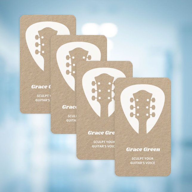 Carte De Visite Onglet de guitare Kraft (Guitar Card)