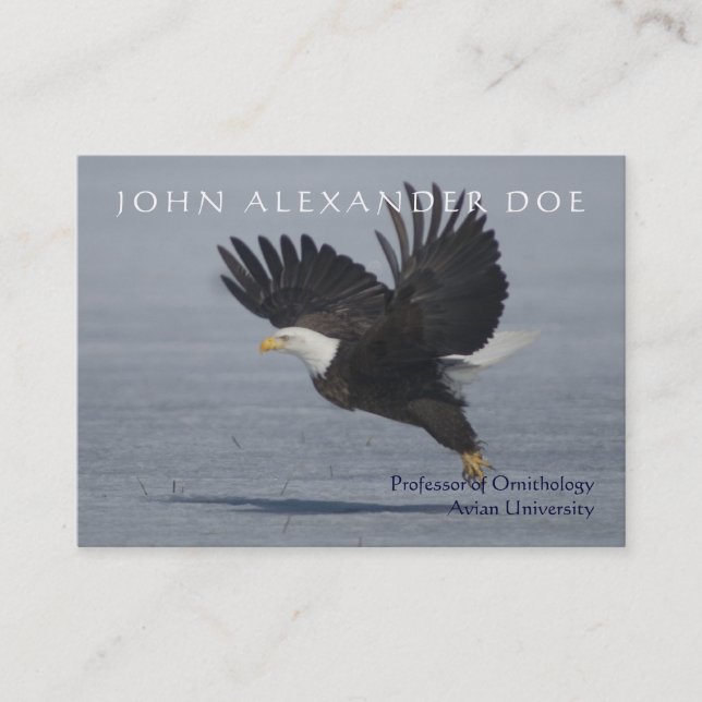 Carte De Visite Onithologist - professeur d'ornithologie - (Devant)