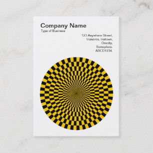 Carte De Visite Op Art - Noir et orange
