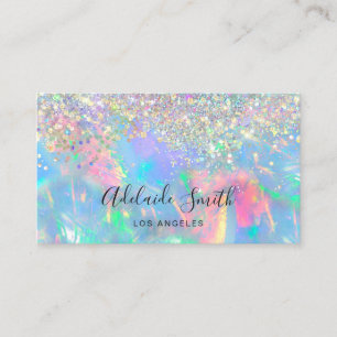 carte de visite opal gemstone faux parties scintil