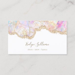 carte de visite opal rose délicat