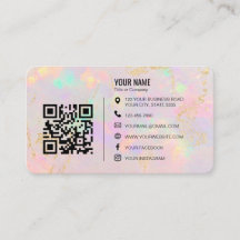opal stone Minimalist Professional Company Logo QR