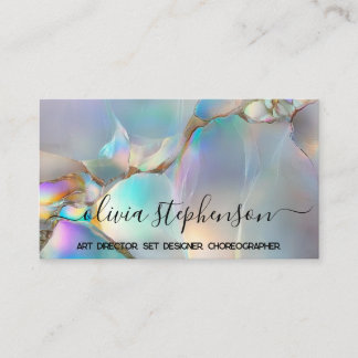 Carte De Visite Opalescent Abstrait