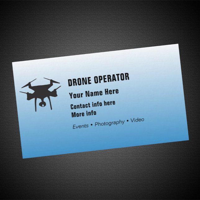 Carte De Visite Opérateur de drone (Créateur téléchargé)