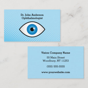 Carte De Visite Ophtalmologue coloré