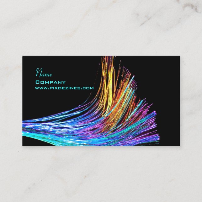 Carte De Visite Optique fibre optique / haute technologie (Devant)