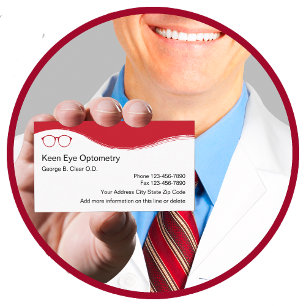 Carte De Visite Optométriste Conception moderne