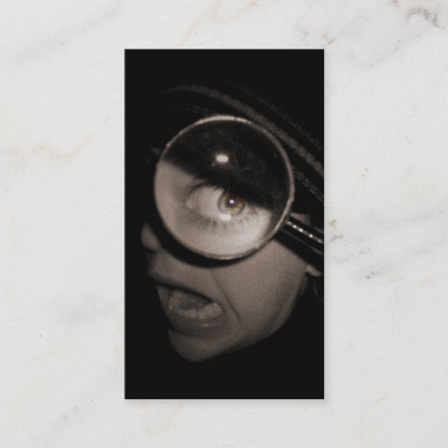 Carte De Visite optométriste grossissant (Devant)