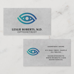 Carte De Visite Optométriste   Logo des yeux