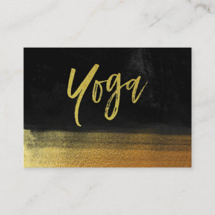 Carte De Visite Or de professeur d'instructeur de yoga de *~* et
