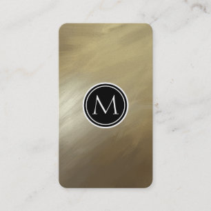 Carte De Visite Or élégant de course de brosse