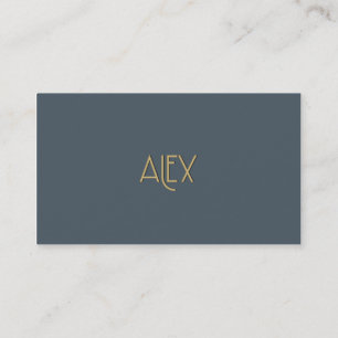 Carte De Visite Or élégant personnalisé Alex d'art déco