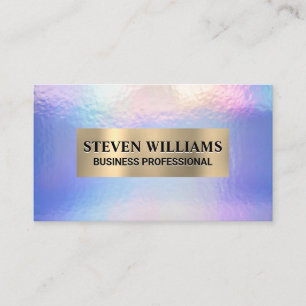 Carte De Visite Or métallique   Holographique Pastel Foil
