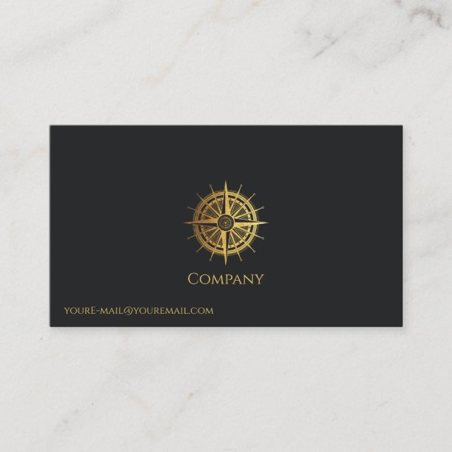 Carte De Visite Or Nautique (Devant)