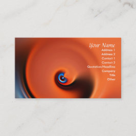 carte de visite orange